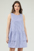 Reynaga Striped Lia Tiered Mini Dress